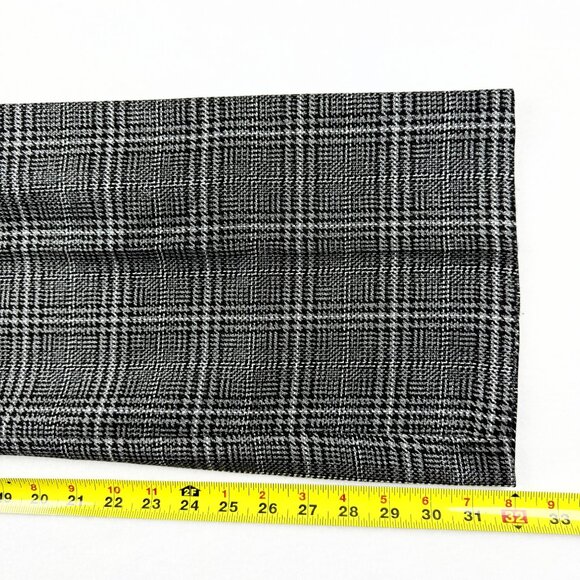 Worthington Women's Black Silver Metallic Plaid Straight Leg Pants Size 14 NWT - Picture 11 of 11